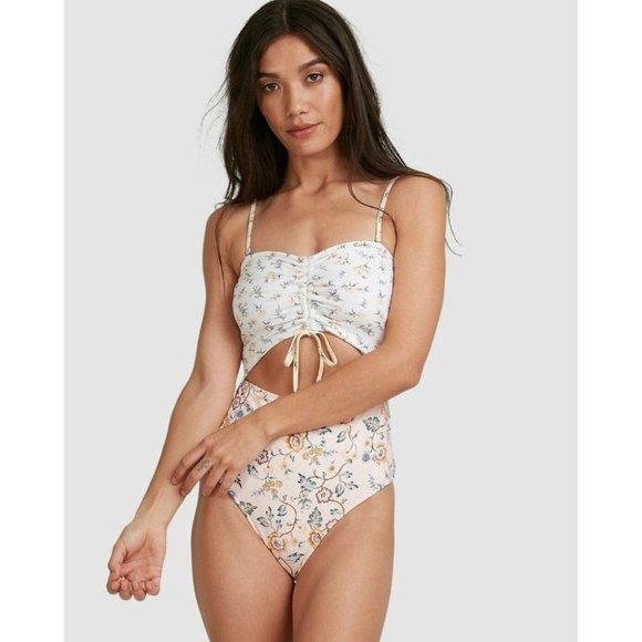Billabong BNWT This Gypsy Cut Out One Piece Swimsuit Women's Size 12 RRP $120 - Picture 2 of 11